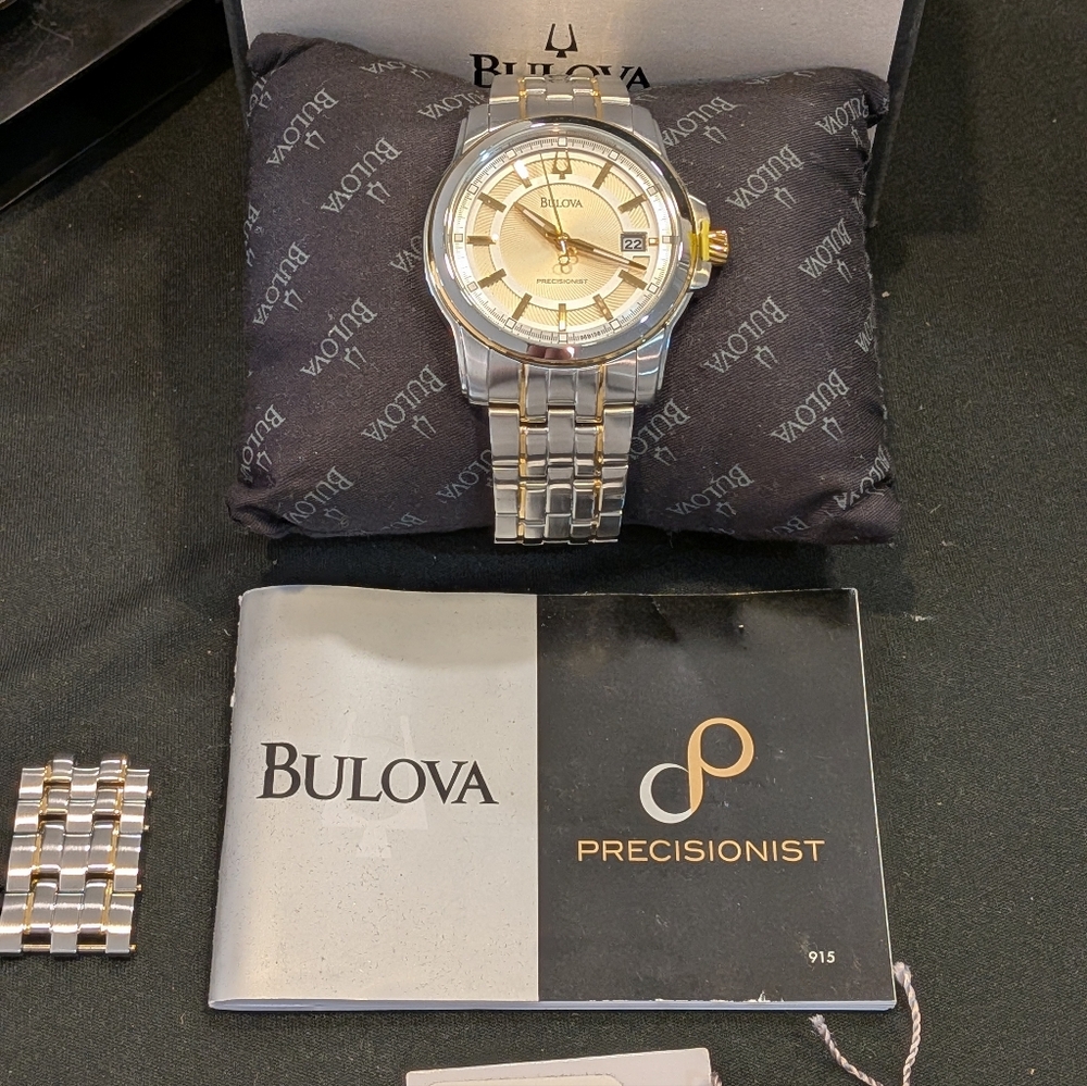 Bulova Two-Tone Precisionist Watch - Picture 2 of 10
